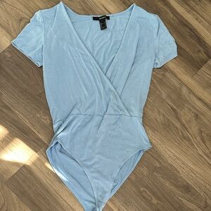 Forever 21 Sky Blue Bodysuit